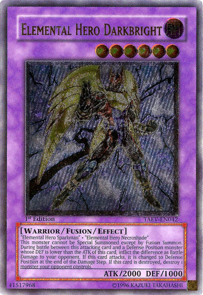 Elemental Hero Darkbright [TAEV-EN042] Ultimate Rare | Odin's Place