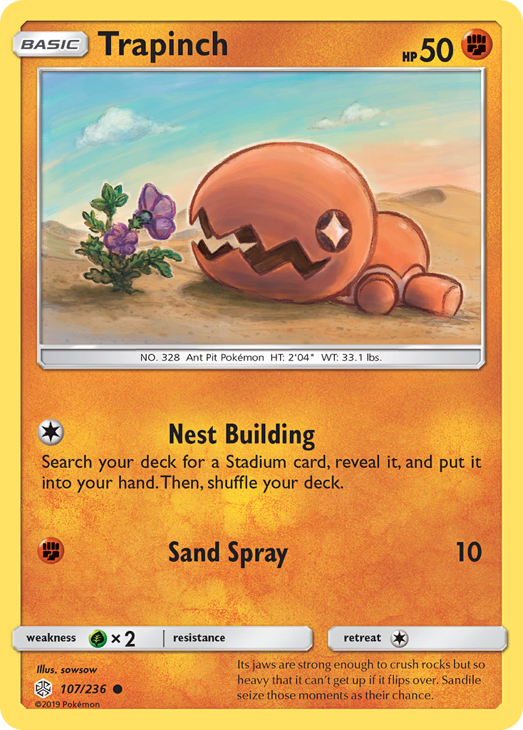 Trapinch (107/236) [Sun & Moon: Cosmic Eclipse] | Odin's Place