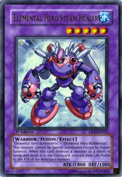 Elemental Hero Steam Healer [DP1-EN013] Ultra Rare | Odin's Place