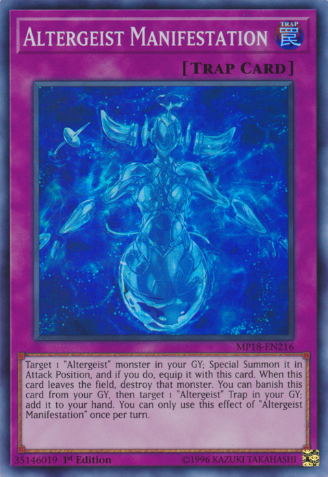 Altergeist Manifestation [MP18-EN216] Super Rare | Odin's Place