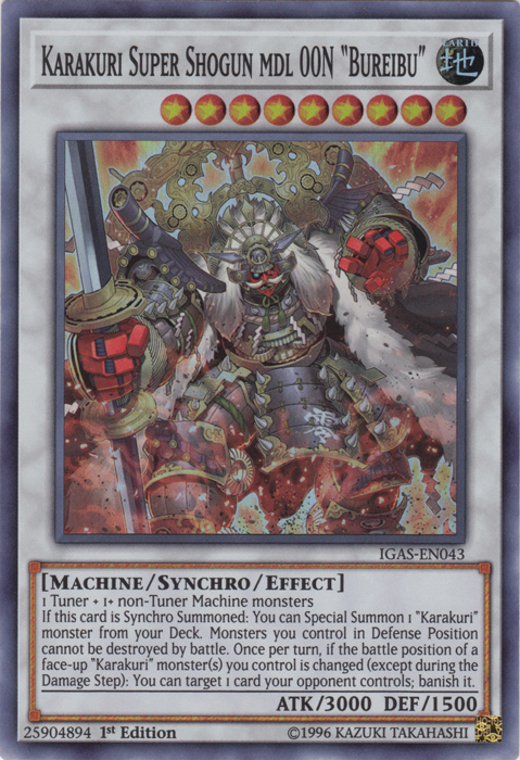 Karakuri Super Shogun mdl 00N "Bureibu" [IGAS-EN043] Super Rare | Odin's Place