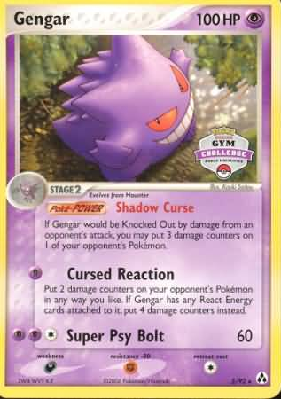 Gengar (5/92) (Gym Challenge) [EX: Legend Maker] | Odin's Place