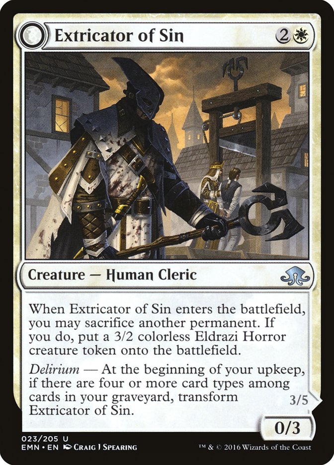 Extricator of Sin // Extricator of Flesh [Eldritch Moon] | Odin's Place