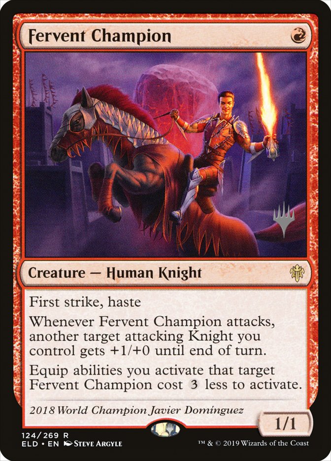 Fervent Champion (Promo Pack) [Throne of Eldraine Promos] | Odin's Place