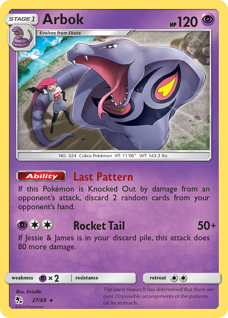 Arbok (27/68) [Sun & Moon: Hidden Fates] | Odin's Place