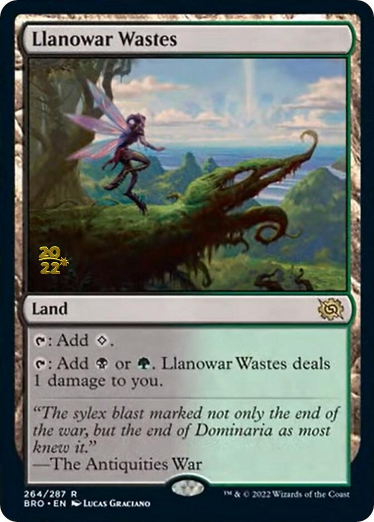 Llanowar Wastes [The Brothers' War Prerelease Promos] | Odin's Place