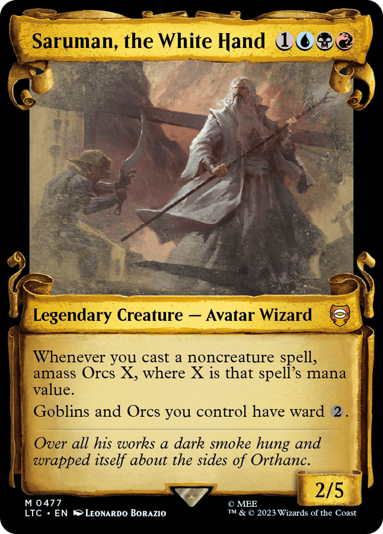 Saruman, the White Hand [The Lord of the Rings: Tales of Middle-Earth Commander Showcase Scrolls] | Odin's Place