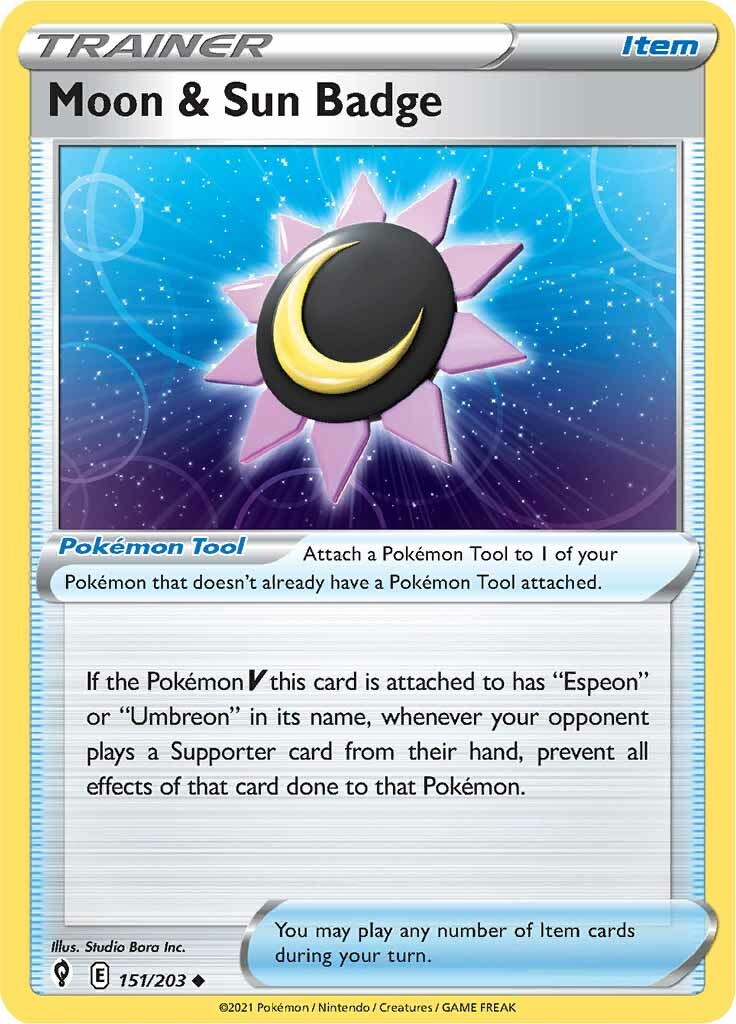 Moon & Sun Badge (151/203) [Sword & Shield: Evolving Skies] | Odin's Place