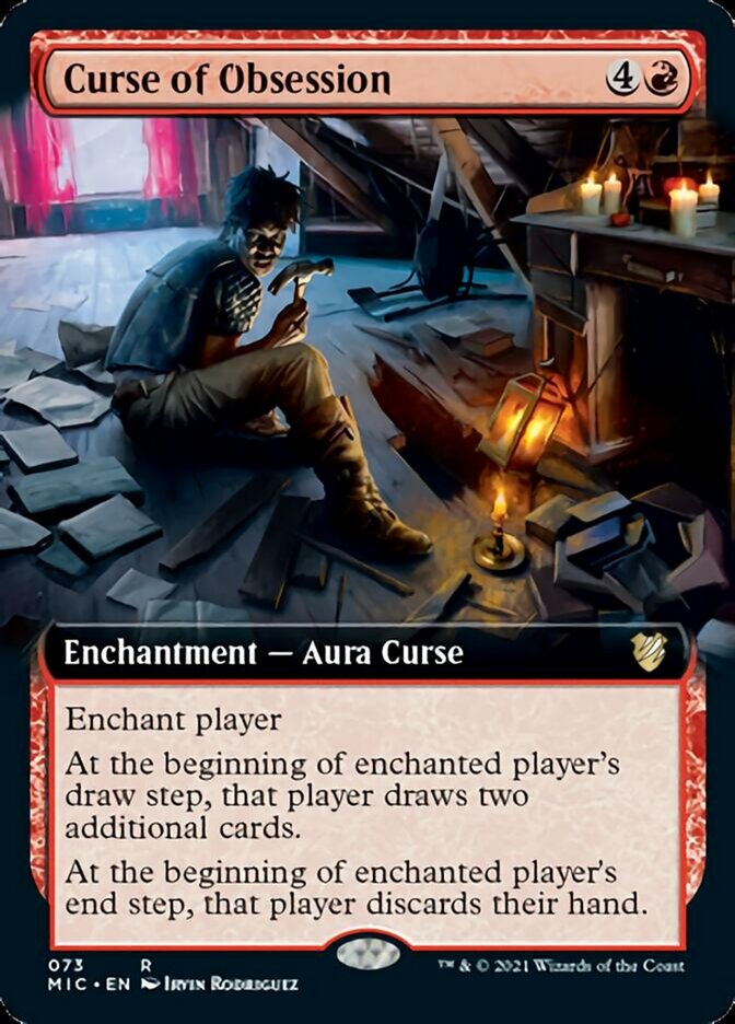 Curse of Obsession (Extended Art) [Innistrad: Midnight Hunt Commander] | Odin's Place