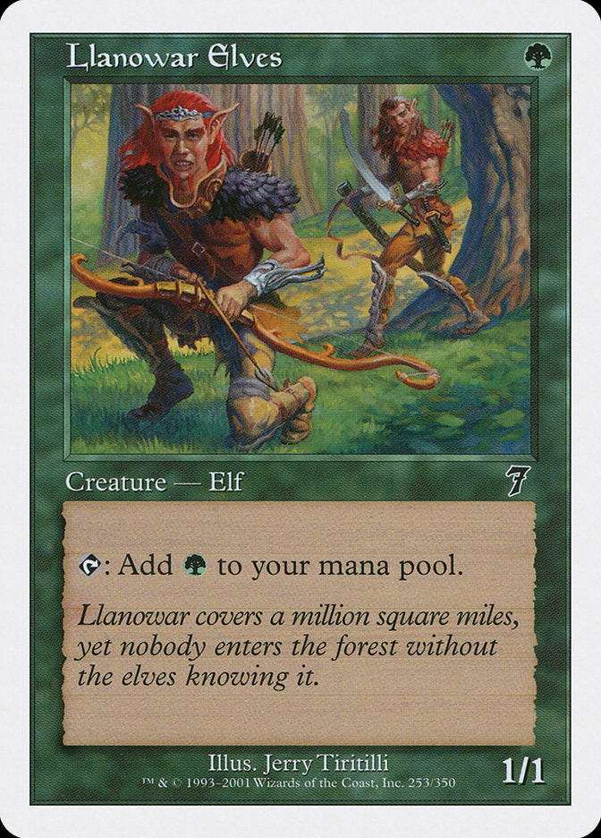 Llanowar Elves (253) [Seventh Edition] | Odin's Place