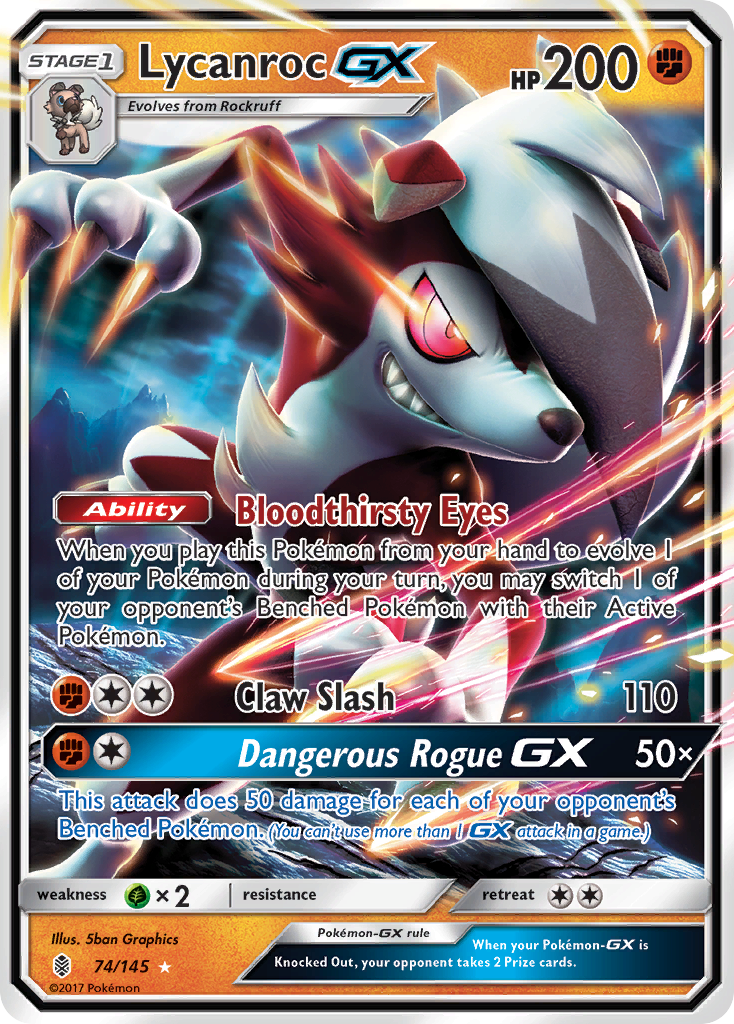 Lycanroc GX (74/145) [Sun & Moon: Guardians Rising] | Odin's Place