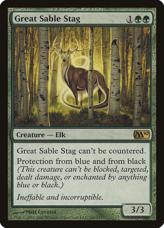Great Sable Stag (186) [Magic 2010] | Odin's Place