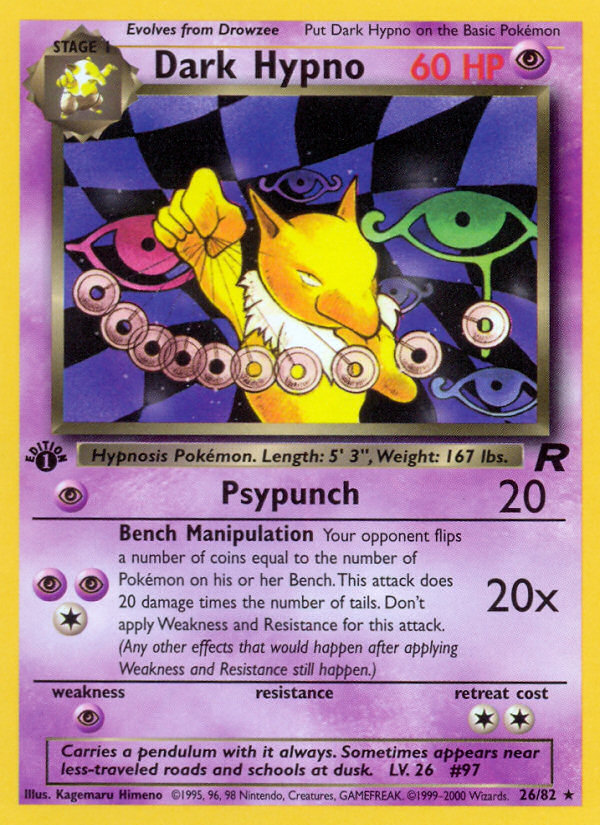 Dark Hypno (26/82) [Team Rocket 1st Edition] | Odin's Place