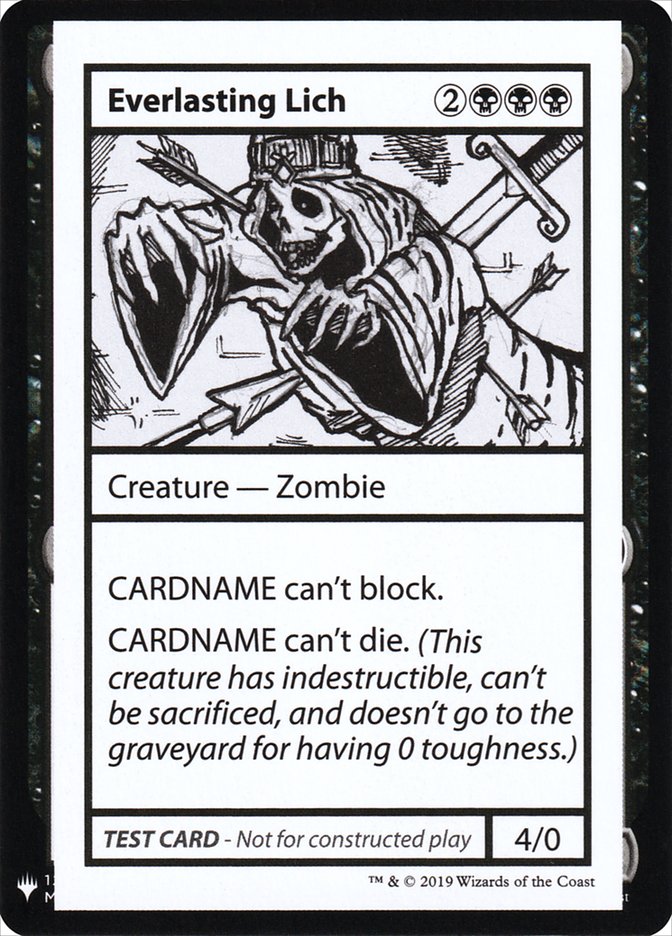 Everlasting Lich [Mystery Booster Playtest Cards] | Odin's Place