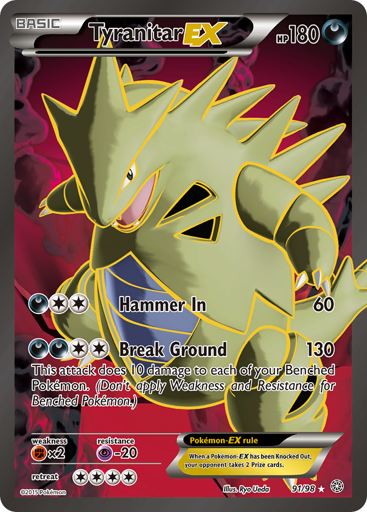 Tyranitar EX (91/98) [XY: Ancient Origins] | Odin's Place
