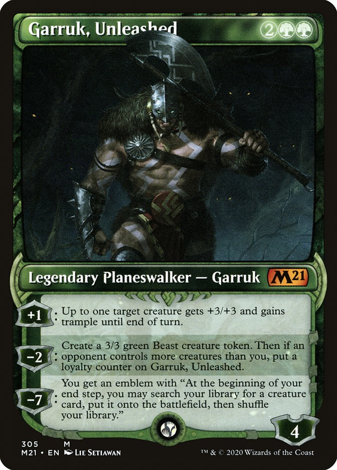 Garruk, Unleashed (Showcase) [Core Set 2021] | Odin's Place