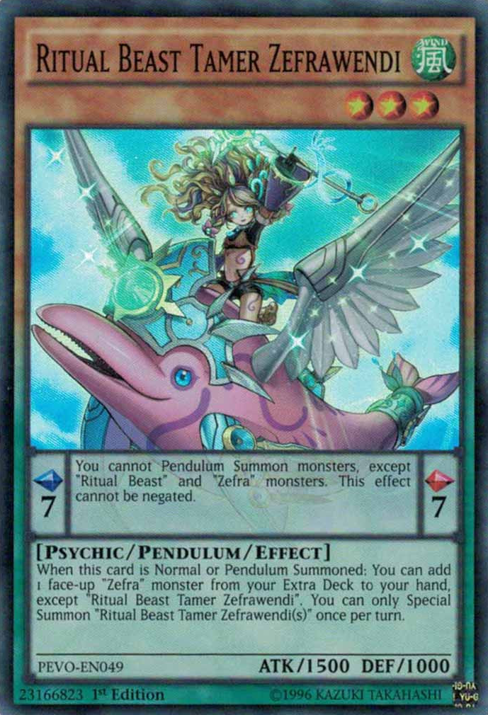 Ritual Beast Tamer Zefrawendi [PEVO-EN049] Super Rare | Odin's Place
