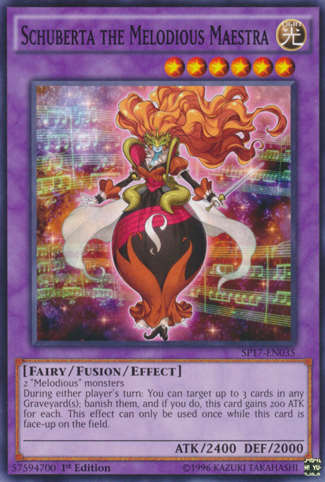 Schuberta the Melodious Maestra [SP17-EN035] Starfoil Rare | Odin's Place
