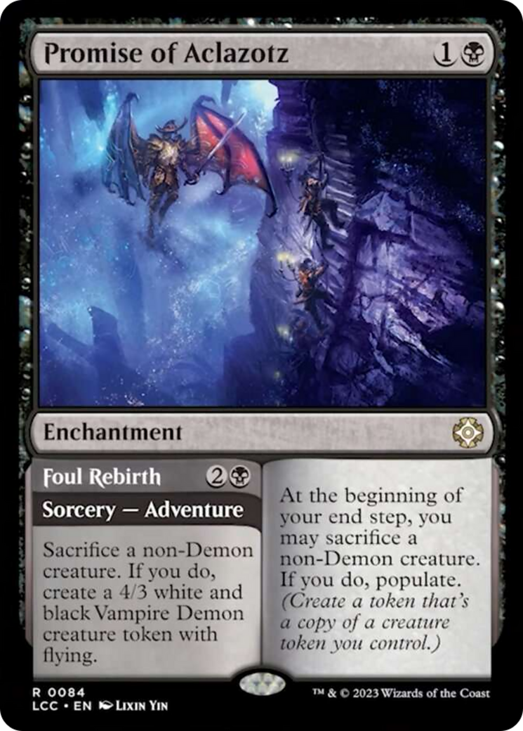 Promise of Aclazotz // Foul Rebirth [The Lost Caverns of Ixalan Commander] | Odin's Place