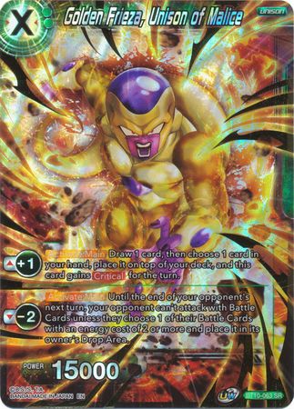 Golden Frieza, Unison of Malice (BT10-063) [Rise of the Unison Warrior 2nd Edition] | Odin's Place