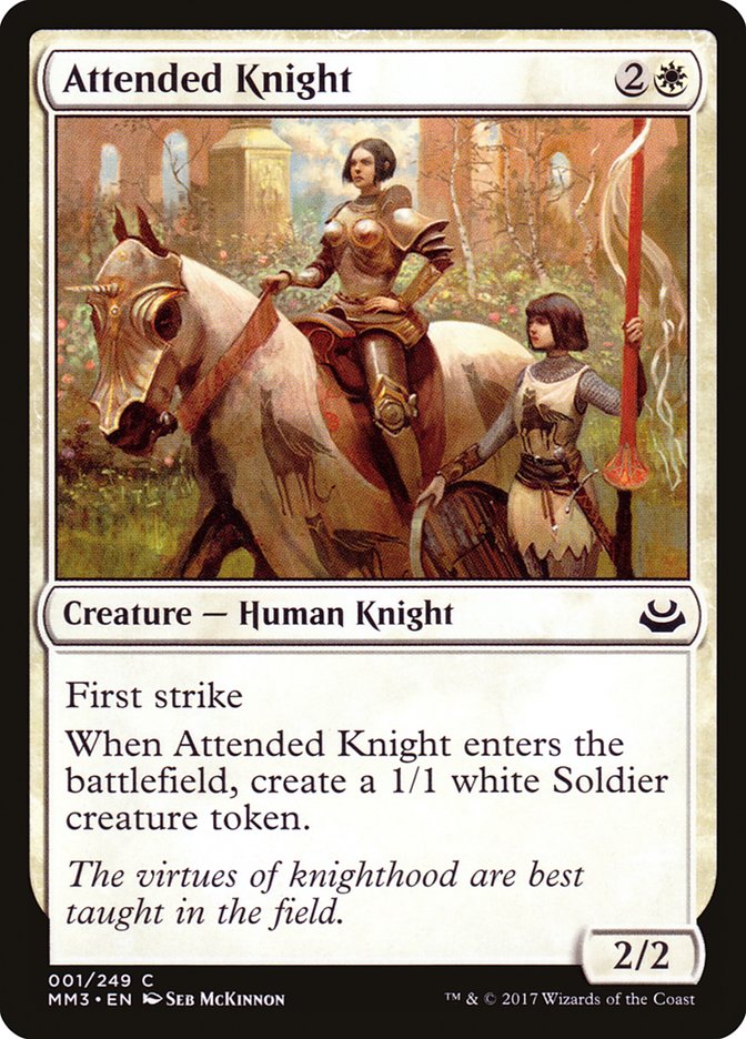 Attended Knight (1) [Modern Masters 2017] | Odin's Place