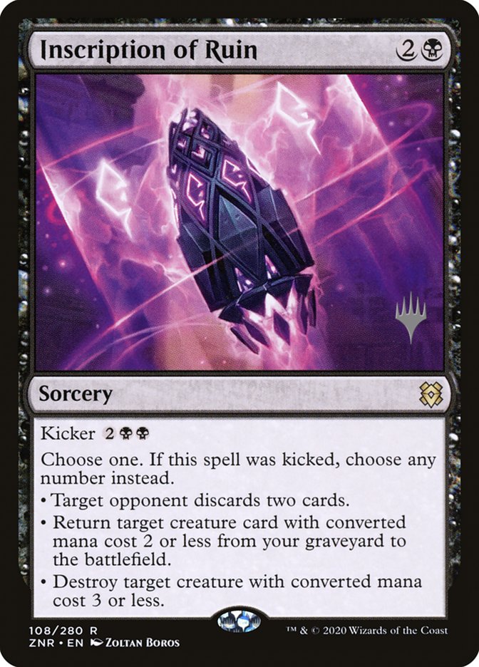 Inscription of Ruin (Promo Pack) [Zendikar Rising Promos] | Odin's Place