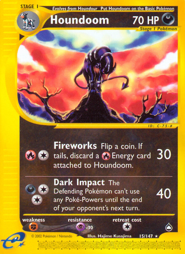 Houndoom (15/147) [Aquapolis] | Odin's Place