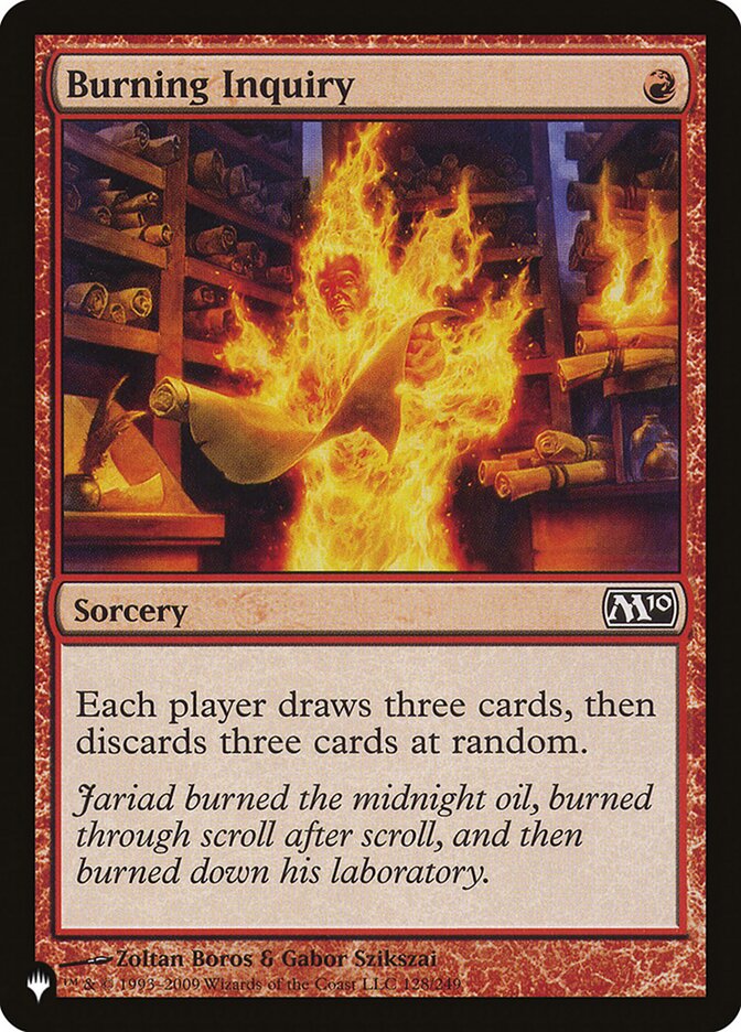Burning Inquiry [The List] | Odin's Place
