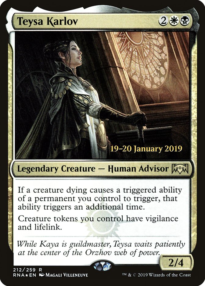 Teysa Karlov (212) [Ravnica Allegiance Prerelease Promos] | Odin's Place