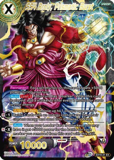 SS4 Broly, Prismatic Burst (EX19-21) [Special Anniversary Set 2021] | Odin's Place