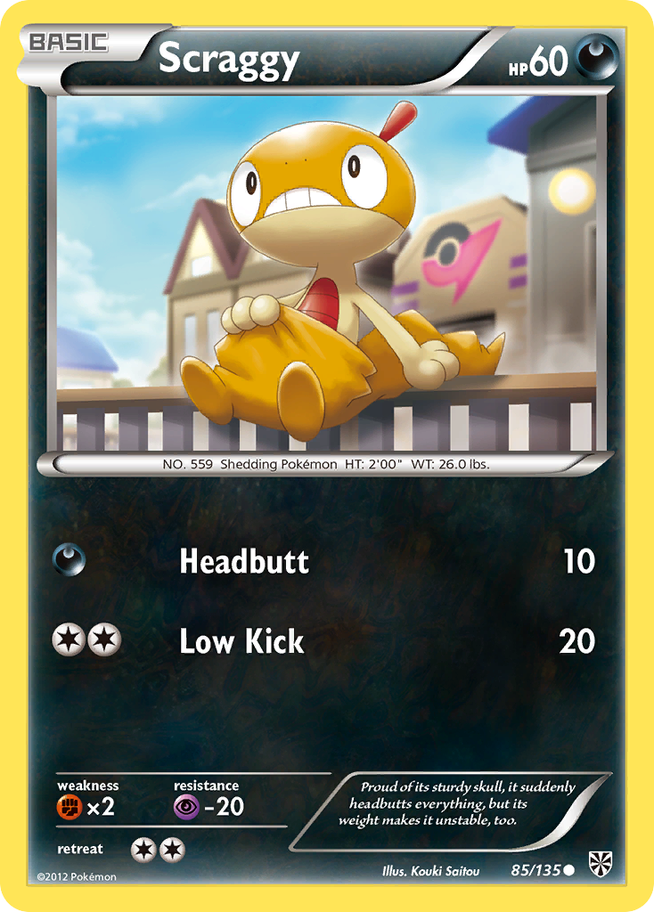 Scraggy (85/135) [Black & White: Plasma Storm] | Odin's Place