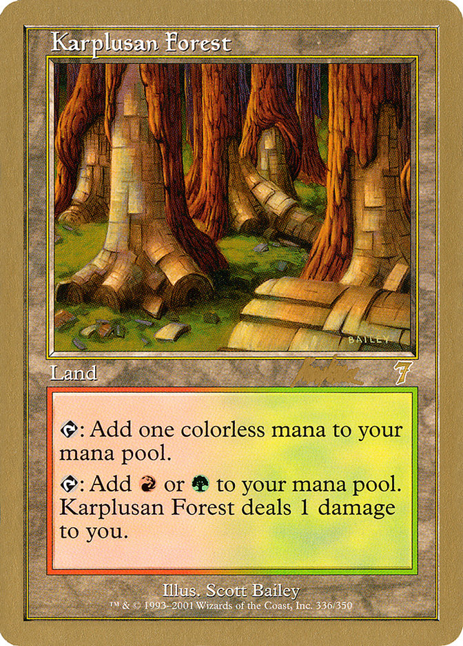 Karplusan Forest (Brian Kibler) [World Championship Decks 2002] | Odin's Place