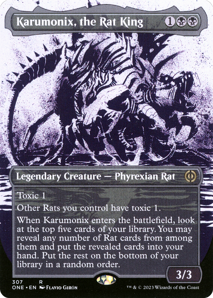 Karumonix, the Rat King (Borderless Ichor) [Phyrexia: All Will Be One] | Odin's Place