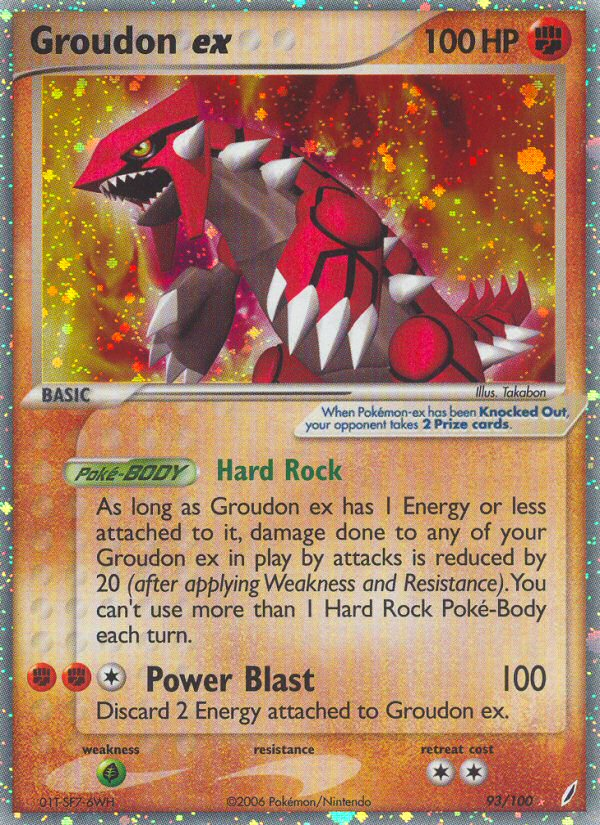 Groudon ex (93/100) [EX: Crystal Guardians] | Odin's Place