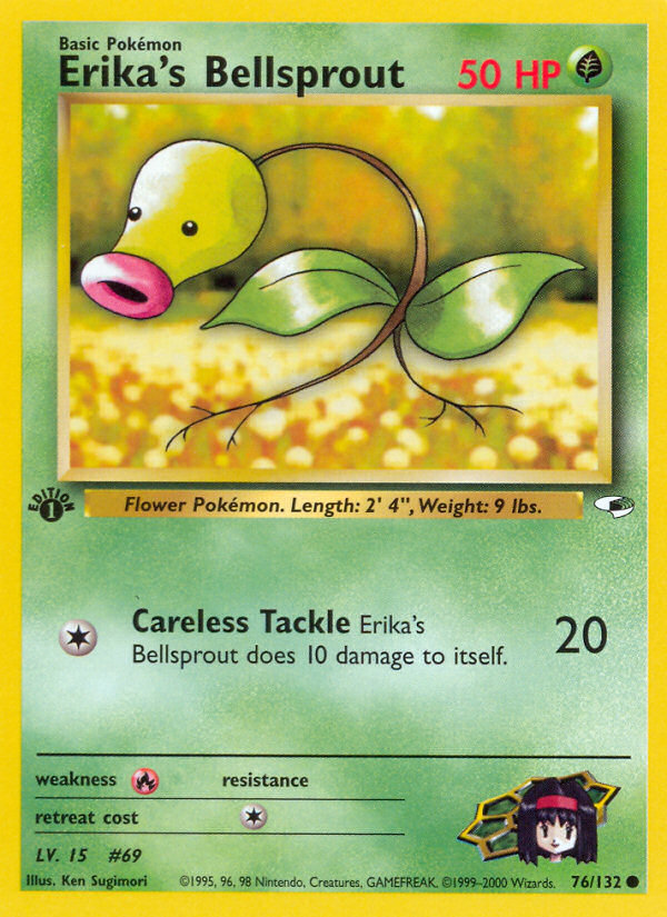 Erika's Bellsprout (76/132) [Gym Heroes 1st Edition] | Odin's Place
