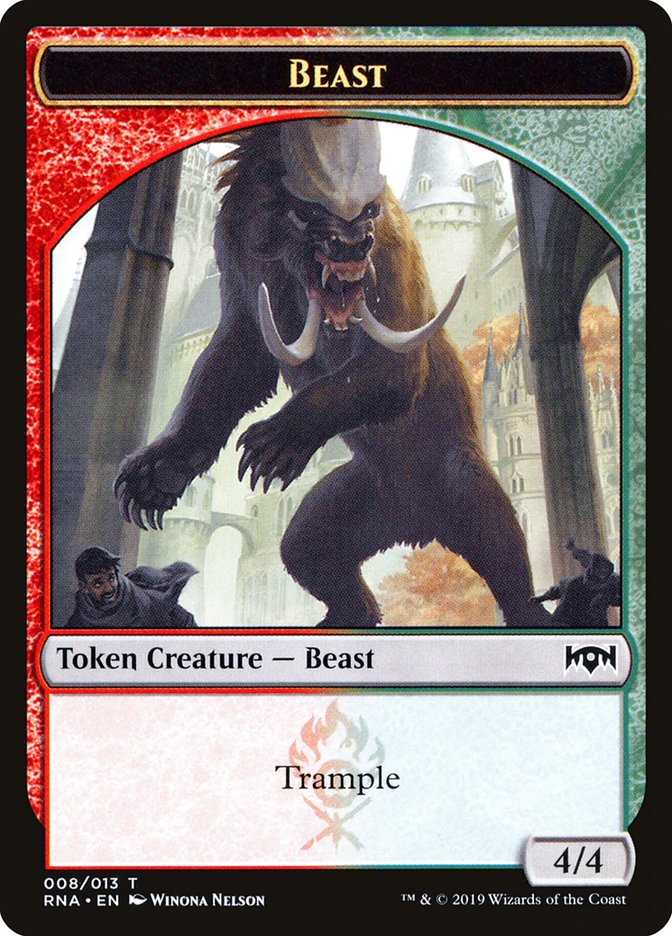 Beast Token (8) [Ravnica Allegiance Tokens] | Odin's Place