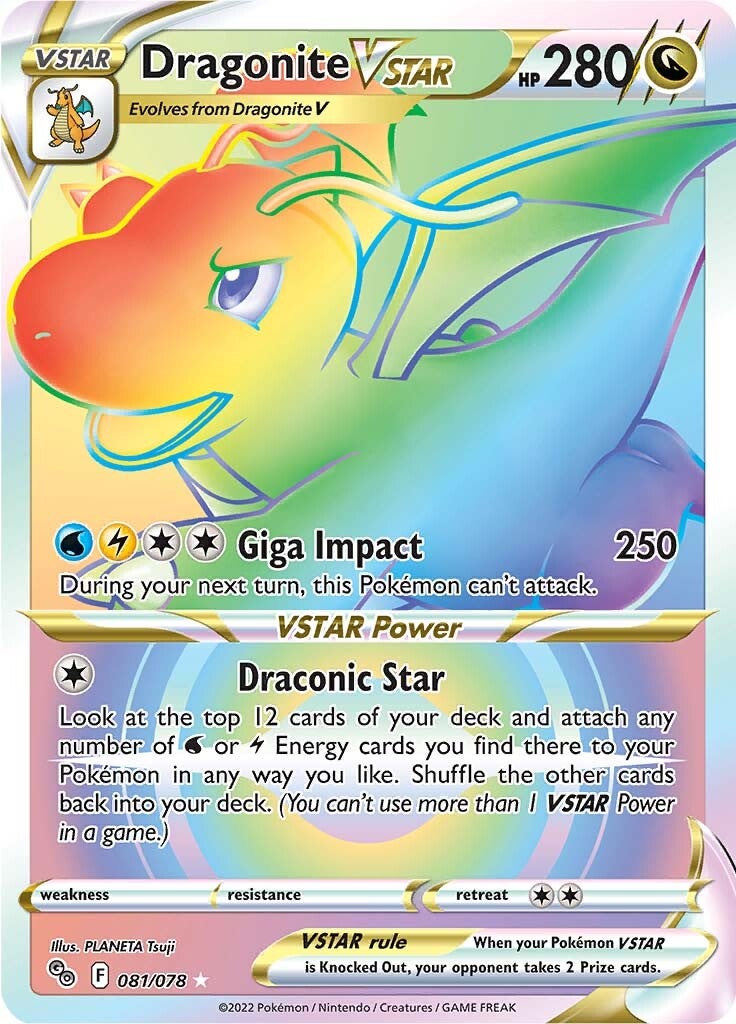 Dragonite VSTAR (081/078) [Pokémon GO] | Odin's Place