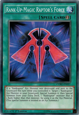 Rank-Up-Magic Raptor's Force [CORE-EN057] Common | Odin's Place