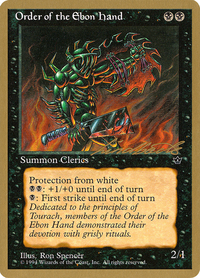 Order of the Ebon Hand (Spencer) (Leon Lindback) [Pro Tour Collector Set] | Odin's Place