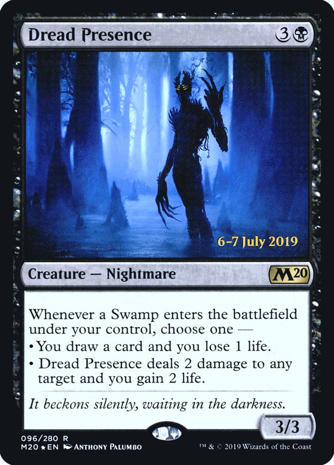 Dread Presence [Core Set 2020 Prerelease Promos] | Odin's Place
