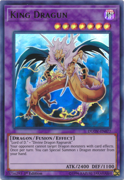 King Dragun [DUOV-EN077] Ultra Rare | Odin's Place