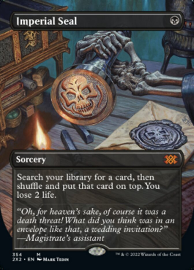 Imperial Seal (Borderless Alternate Art) [Double Masters 2022] | Odin's Place