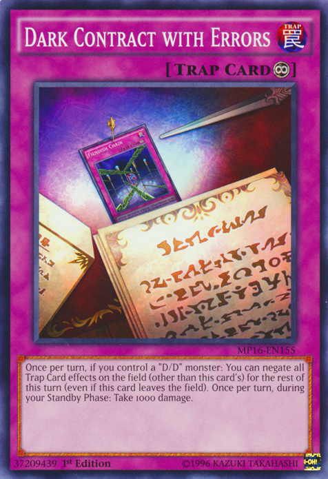 Dark Contract with Errors [MP16-EN155] Common | Odin's Place