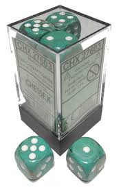 Chessex Dice Menagerie 10 16mm D6 Marble Oxi Copper 12 ct | Odin's Place