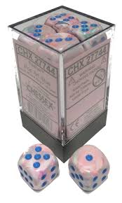 Chessex Dice Menagerie 10 16mm D6 Festive Pop Art/Blue 12 ct | Odin's Place