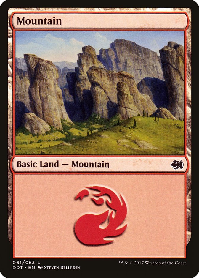 Mountain (61) [Duel Decks: Merfolk vs. Goblins] | Odin's Place