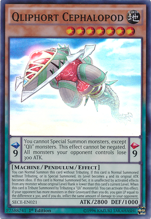 Qliphort Cephalopod [SECE-EN021] Super Rare | Odin's Place