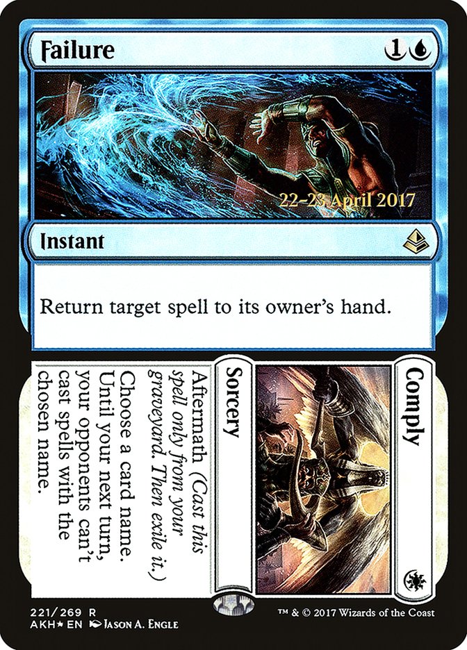 Failure // Comply (221) [Amonkhet Prerelease Promos] | Odin's Place