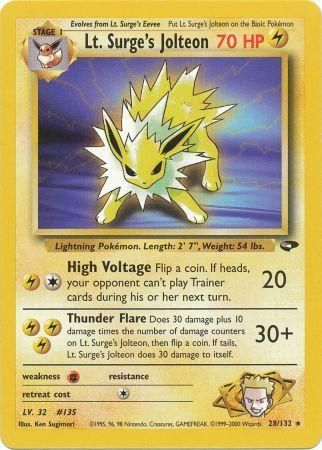 Lt. Surge's Jolteon (28/132) [Gym Challenge Unlimited] | Odin's Place