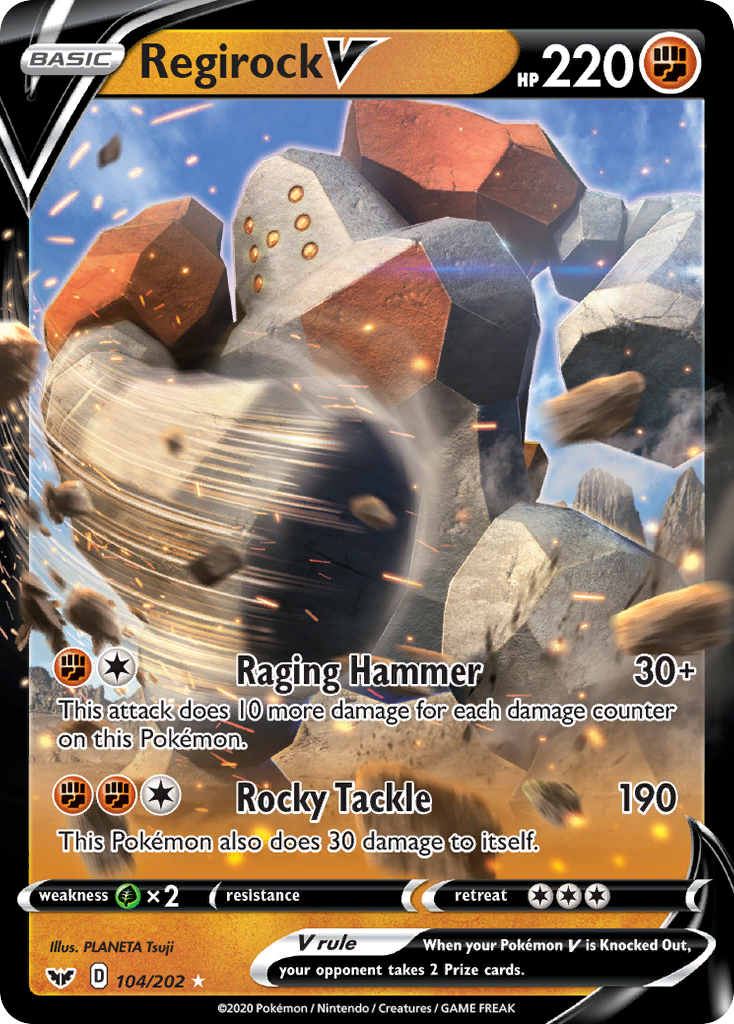 Regirock V (104/202) [Sword & Shield: Base Set] | Odin's Place